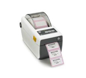TLP White Printer Printing a Barcode