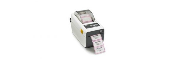 TLP White Printer Printing a Barcode