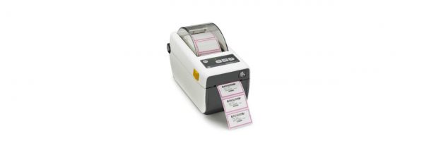 ZD410-HZ Printer printing a barcode